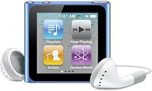 Apple iPod nano 8 GB 6th Generation, Blue (Renewed)