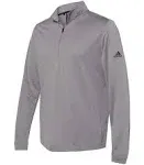 Adidas A401 Lightweight Quarter-Zip Pullover - Grey Three, XL