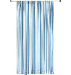 The Lakeside Collection Coastal Stripe Window Panels - 50" x 84"