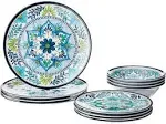 Talavera Heavy Weight 12 Piece Melamine Dinnerware Set, Service for 4