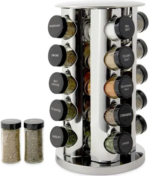 Kamenstein 30020 Revolving 20-Jar Countertop Spice Rack Tower