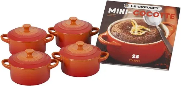 Le Creuset Mini Cocottes Set with Cookbook