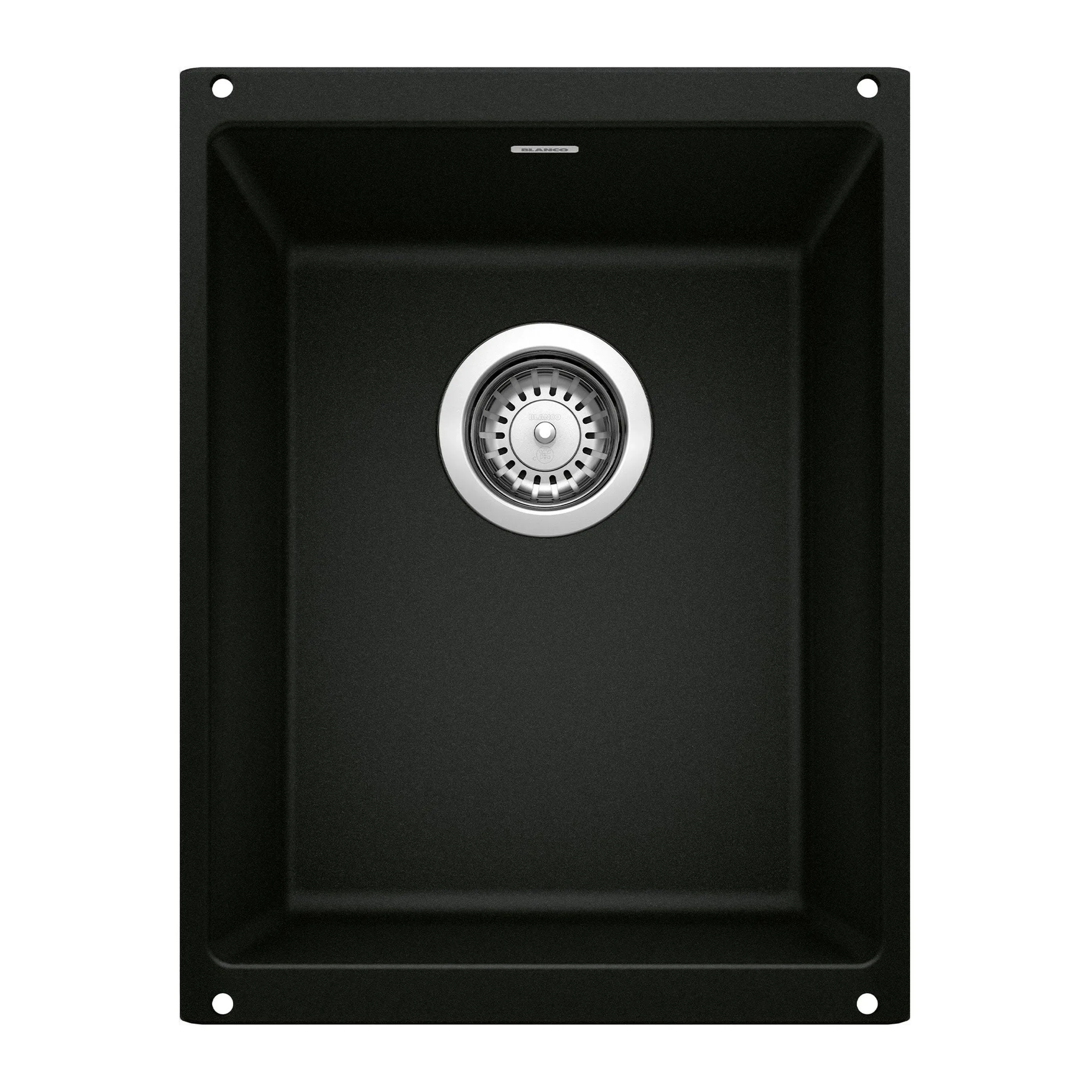 Blanco 513422 Precis 13-3/4&#034; Undermount Single Basin SILGRANIT - Black