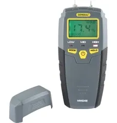 General Tools Tester Pin Type Digital Moisture Meter LCD Display Wood Plaster 