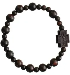 Jujube Wood Rosary Bracelet