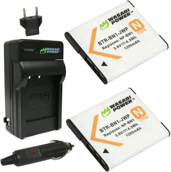 Sony NP-BN1 Battery And Charger By Wasabi Power