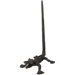 Alligator Cast Iron Animal Paper Towel Holder Bath Tissue Toilet Roll Jewelry...