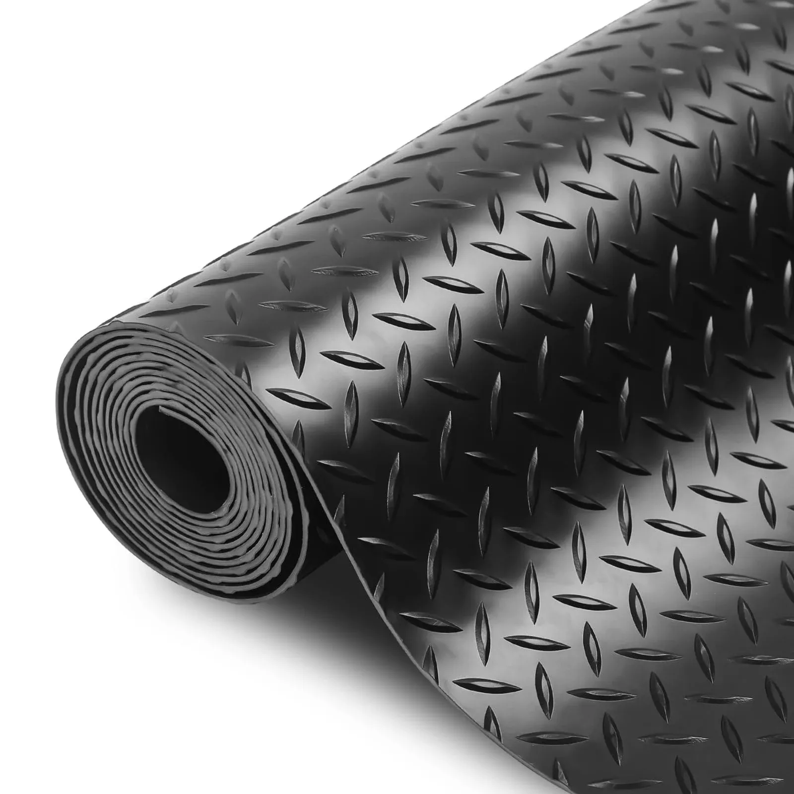 SEAL 4 x 8 Ft Premium Garage Floor Mat, 2.8mm Thick Black Commercial Grade Heavy