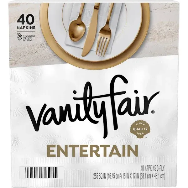 Vanity Fair Entertain Classic Napkins