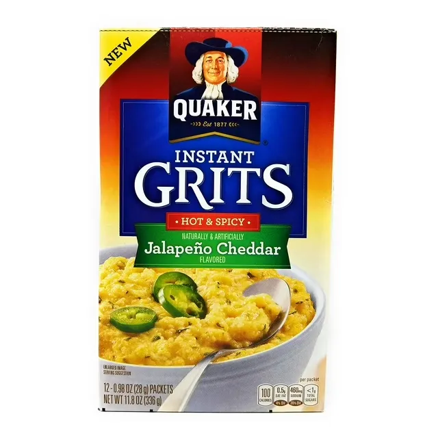 Quaker Instant Grits Jalapeno Cheddar Flavor 12 Servings