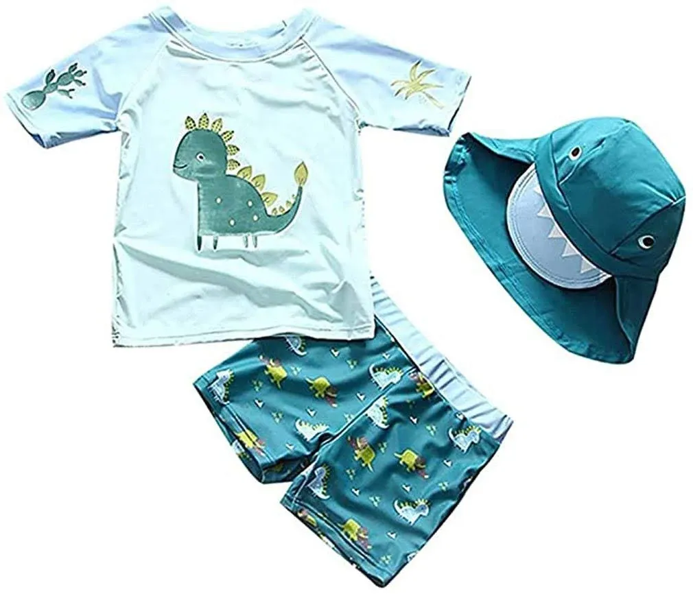 Baby Toddler Boys Dinosaur Swimsuit Set