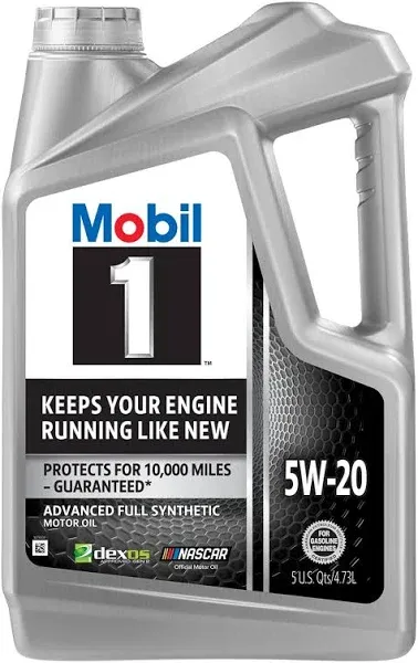 Mobil 1 Advanced Full Synthetic Motor Oil 5W-20, 5 Quart