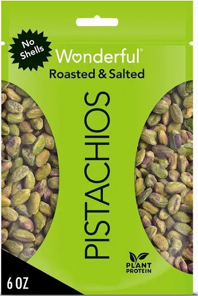 Wonderful Pistachios No Shells - Roasted And Salted, 2.5 oz