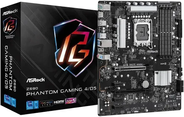 *READ* ASRock Z690-C/D5 Phantom Gaming ATX Motherboard Intel LGA1700 DDR5 No I/O