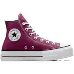 Converse Chuck Taylor All Star Lift Platform High Top Shoes - Berry - 7