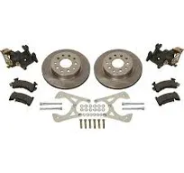 Rear Disc Brake Conversion Kit, GM 10 & 12 Bolt, Bolt-On Rear Disc Brake Kit w/E-Brake