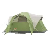 Coleman Montana Camping Tent, 6/8 Person Family Tent with Included Rainfly, Carry Bag, and Spacious Interior, Fits Multiple Queen Airbeds and Sets Up in 15 Minutes