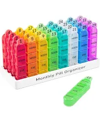 Daviky Monthly Pill Organizer