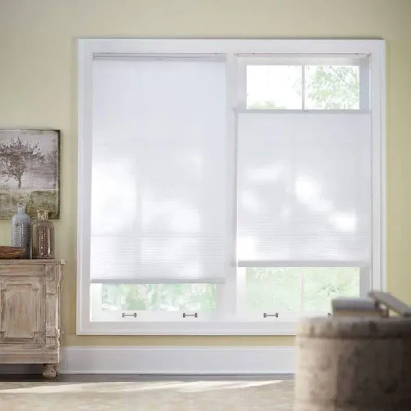 Home Decorators Collection Shadow White Top Down Bottom Up Cordless Blackout Cellular Shades