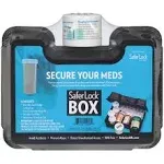 NEW Safer Lock Box Safe Case Medication Secure 4 Digit Combination Locking Cap