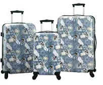 Bioworld Harry Potter 3-Piece 4-Wheel Luggage Set