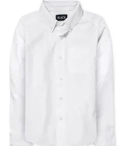 NWT White Cotton dress shirt Place Size 5/6