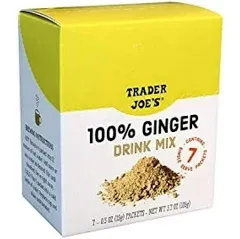 Trader Joe's 100% Natural Ginger Drink Mix 14 Packets