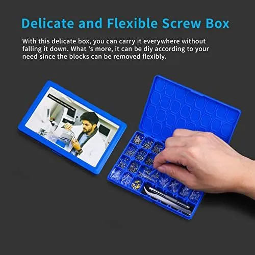 Upgrade Version Magnetic Eye Glass Repairing Kit, Eyeglass Repair Tool Kit 