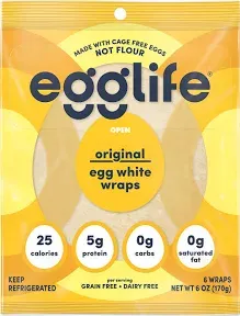 Egglife Original Egg White Wraps