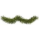 6’ Green Pine Artificial Christmas Garland with 35 Clear LED Lights