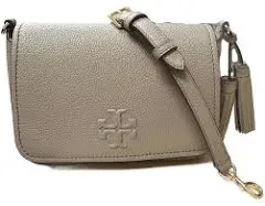 Tory Burch 144688 Thea Flap Grey Heron With Gold Hardware Women's Crossbody Bag