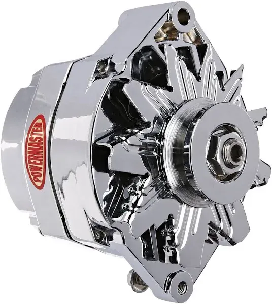 S17294 - 1973-88 GM - Powermaster 100 Amp Alternator - Chrome Finish