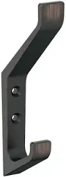 Emerge Contemporary Double Prong Oil Rubbed Bronze Wall Hook