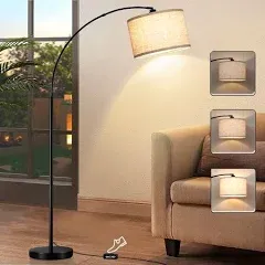 Natyswan Arc Floor Lamps for Living Room Tall Reading Lamps with Dimmable Switch