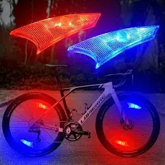 LED Bike Wheel Lights,4 Pack,Bicycle Spoke Lights with Batteries Included,Bicyc<wbr/>l