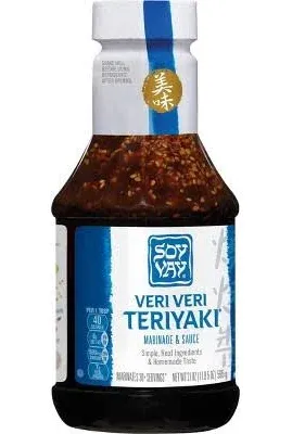 Soy Vay Marinade & Sauce, Less Sodium, Veri Veri Teriyaki - 21 oz