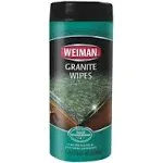 Weiman Disinfecting Wipes, Granite & Stone, Spring Garden Scent - 30 wipes, 6.1 oz