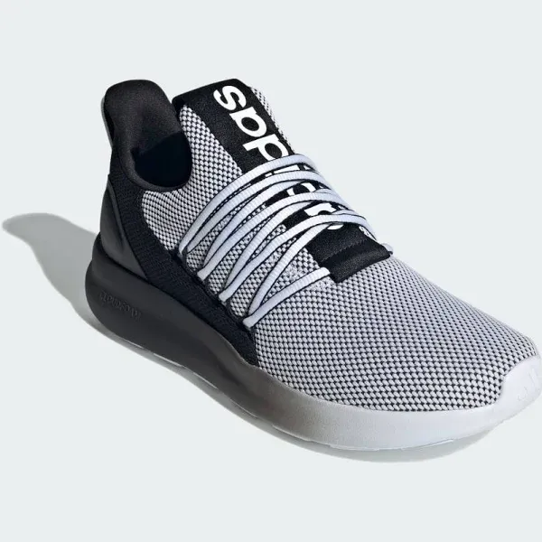 Adidas Men's Lite Racer Adapt 7.0 Shoes, Size 10, White/Black/White