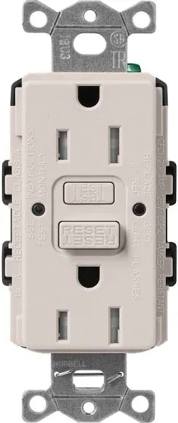 Receptacles,GFCI,Tamper-Resistant,Taupe