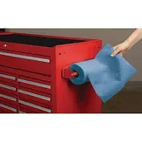 Tool Box Paper Towel Holder Magnetic Red Rubber Coated Magnet Won&#039;t Scrath