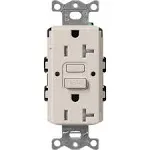 Lutron Claro 15-Amp Tamper-Resistant GFCI Duplex Receptacle - Taupe