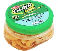 Berkley Gulp! Gulp! Alive!® Saltwater Swimming Mullet Bait Grubs Bait Length: 4“