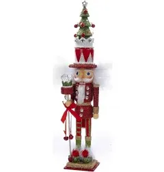 Kurt Adler 15" Hollywood Tree Hat Nutcracker