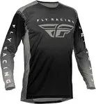 Fly Racing Lite Jersey - Black/Grey - Medium