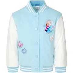 Disney Girls' Minnie Mouse Varsity Bomber Jacket