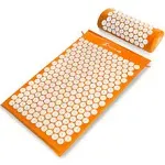 ProsourceFit Acupressure Mat and Pillow Set Orange Home Fitness Yoga Pilates