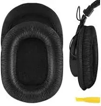 Geekria QuickFit Leatherette Replacement Ear Pads for Sony MDR-7506, MDR-V6,