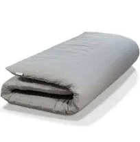 Native Nest Med Firm Mattress Pad Twin Sized Comfortable Bed, Grey (Open Box)