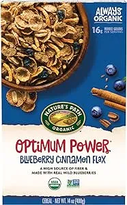 NATURE's PATH ORGANIC Optimum Power Blueberry Cinnamon Flax Cereal 400 Gram