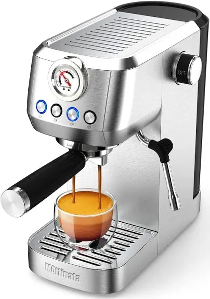 Espresso Machine, 20 Bar Professional Espresso Maker Stainless Steel with Milk F